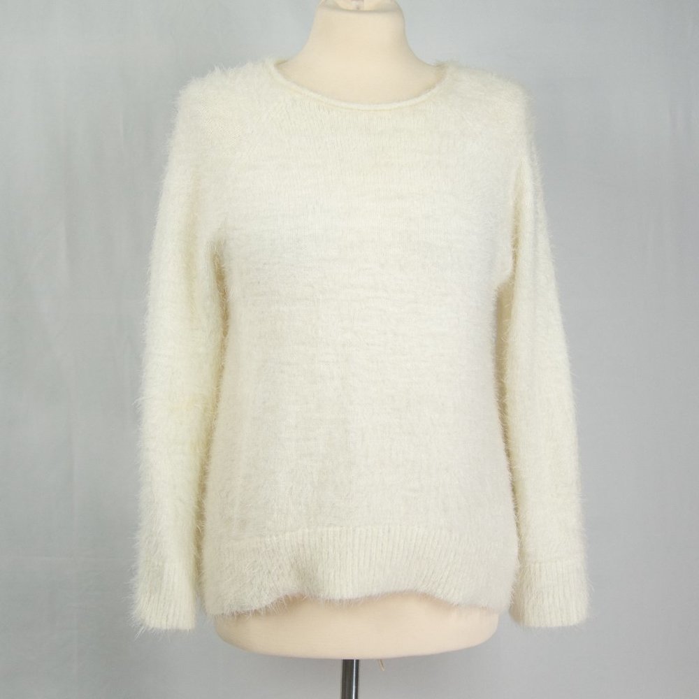 Workshop Republic Clothing Cream Fuzzy Sweater